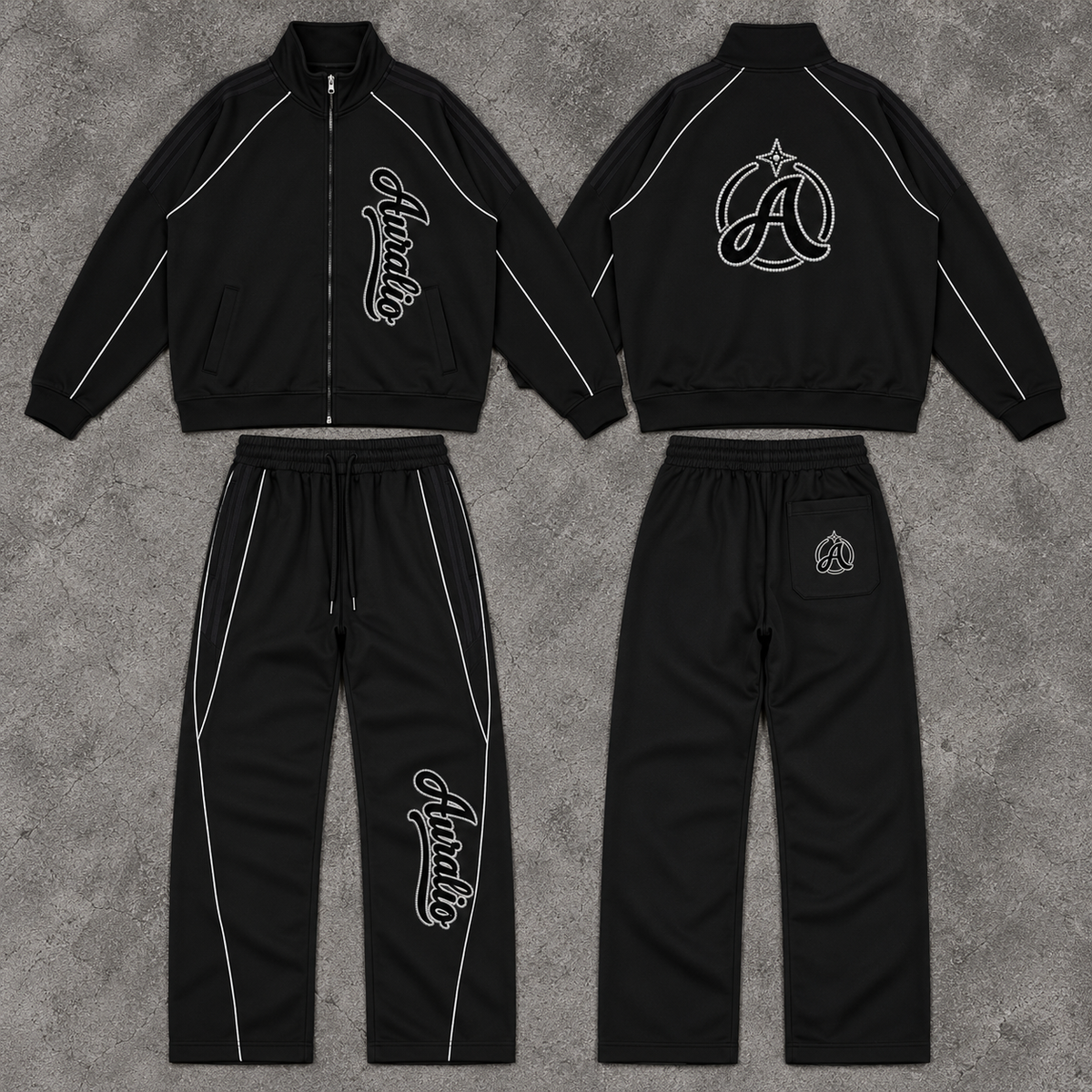 Auralio Sweatsuit Black