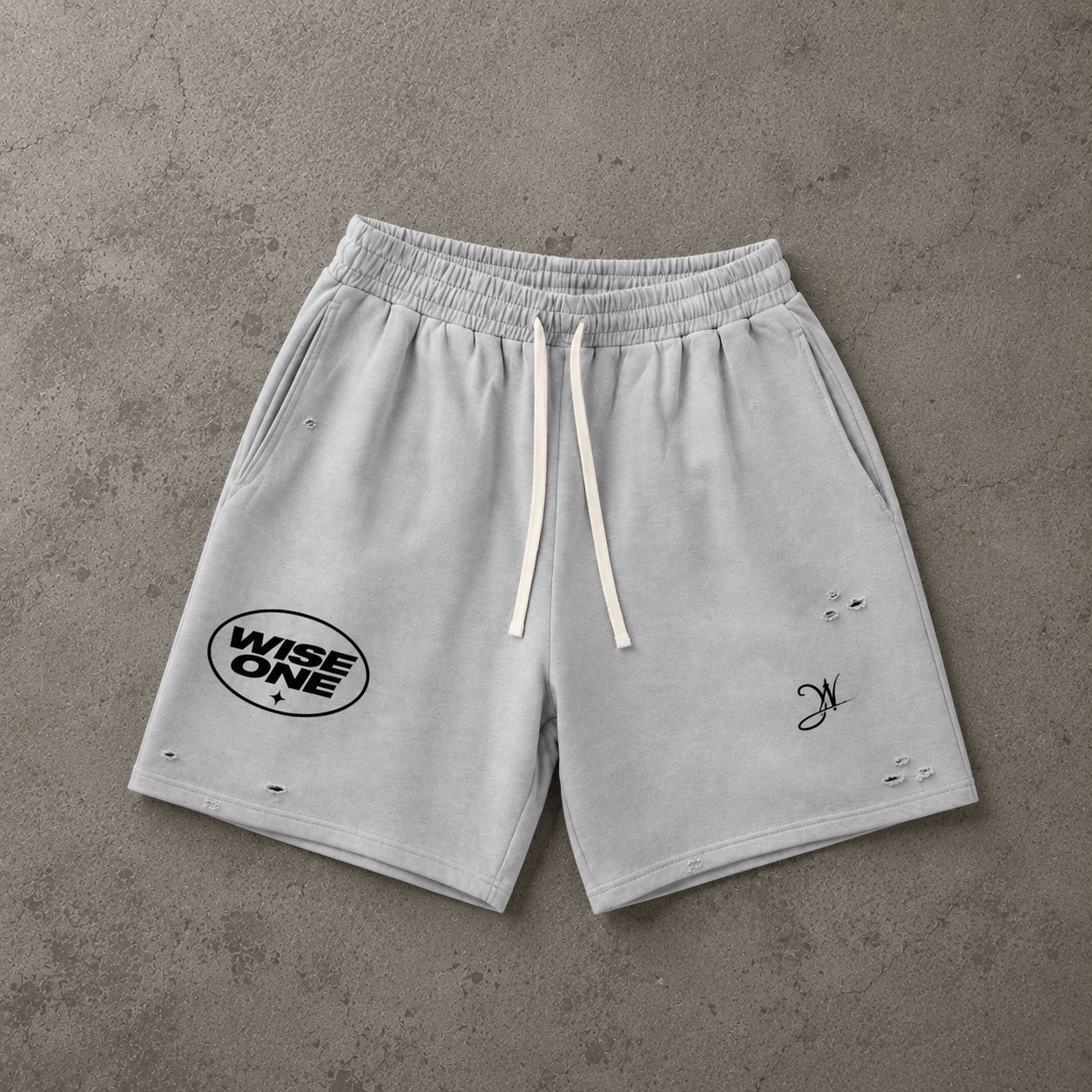 Grey Faded Shorts