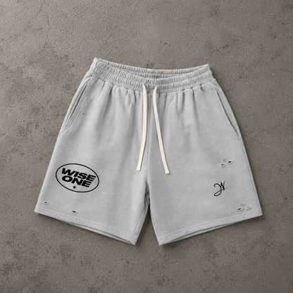 Grey Faded Shorts