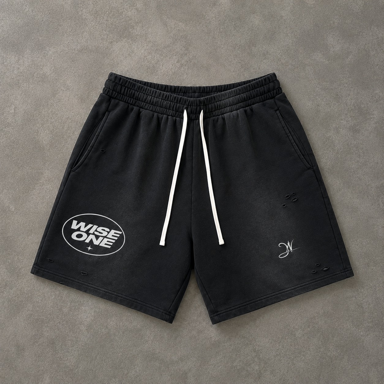 Black Faded Shorts