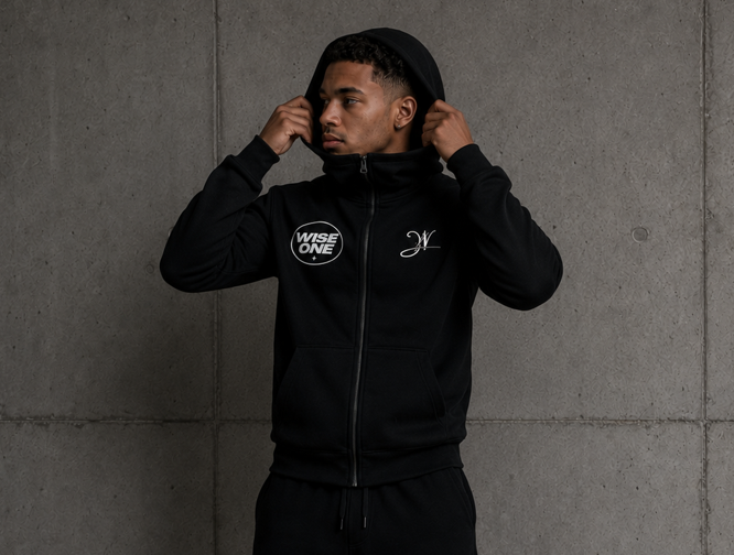 Black Wise One Hoodie