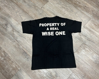 Black "Real Wise One" T Shirt