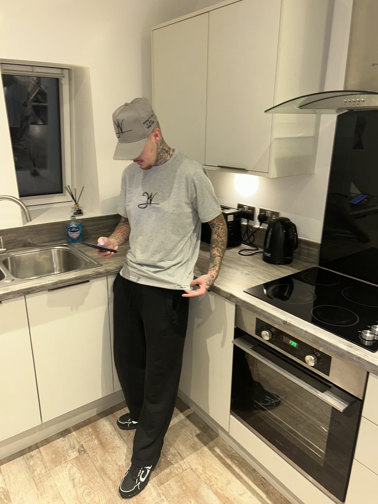 Grey "Real Wise One" T Shirt