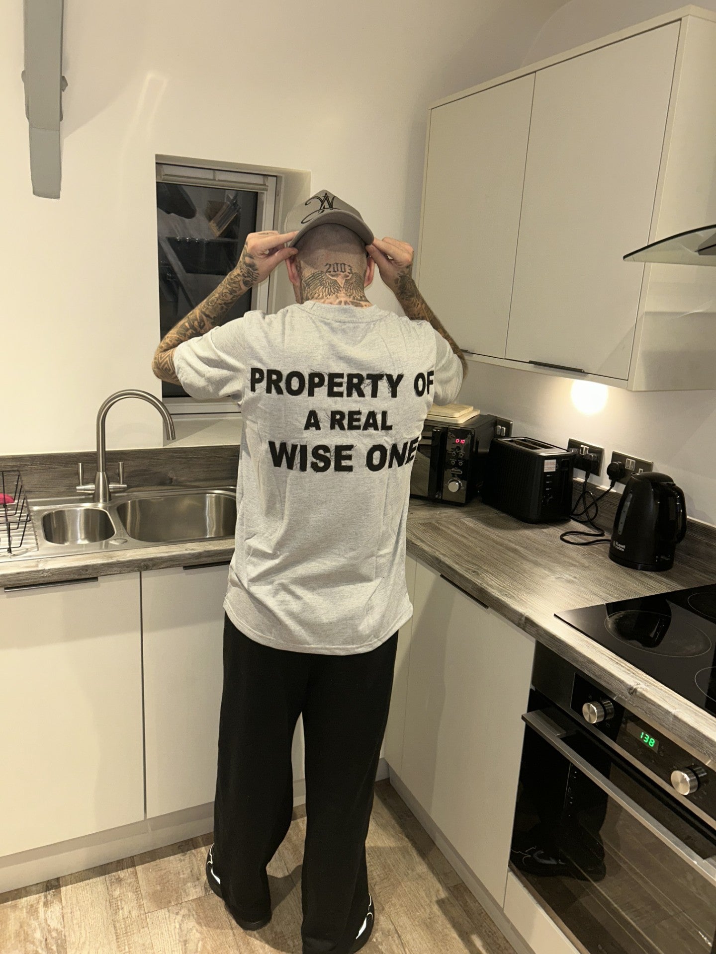Grey "Real Wise One" T Shirt