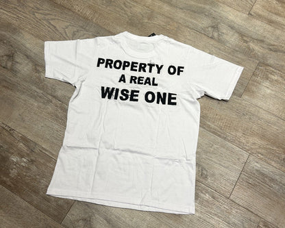 White "Real Wise One" T Shirt