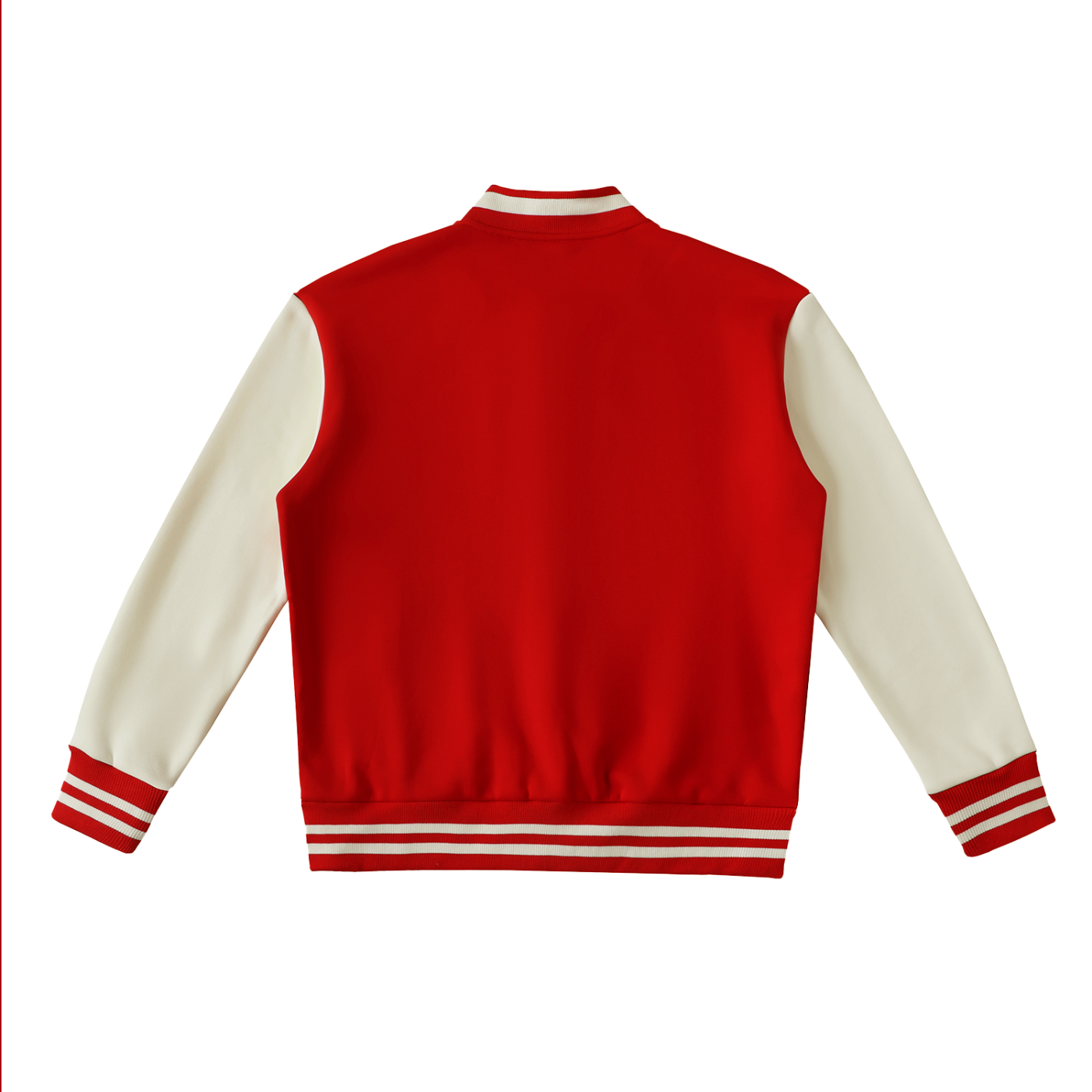 Red "Knowledge Is Power" Varsity Jacket