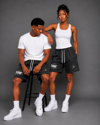 Black Faded Shorts