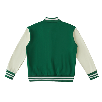 Green "Knowledge Is Power" Varsity Jacket